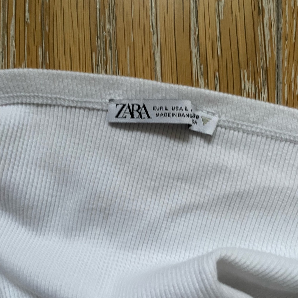 White Ribbed Tube Top - Picture 4 of 4